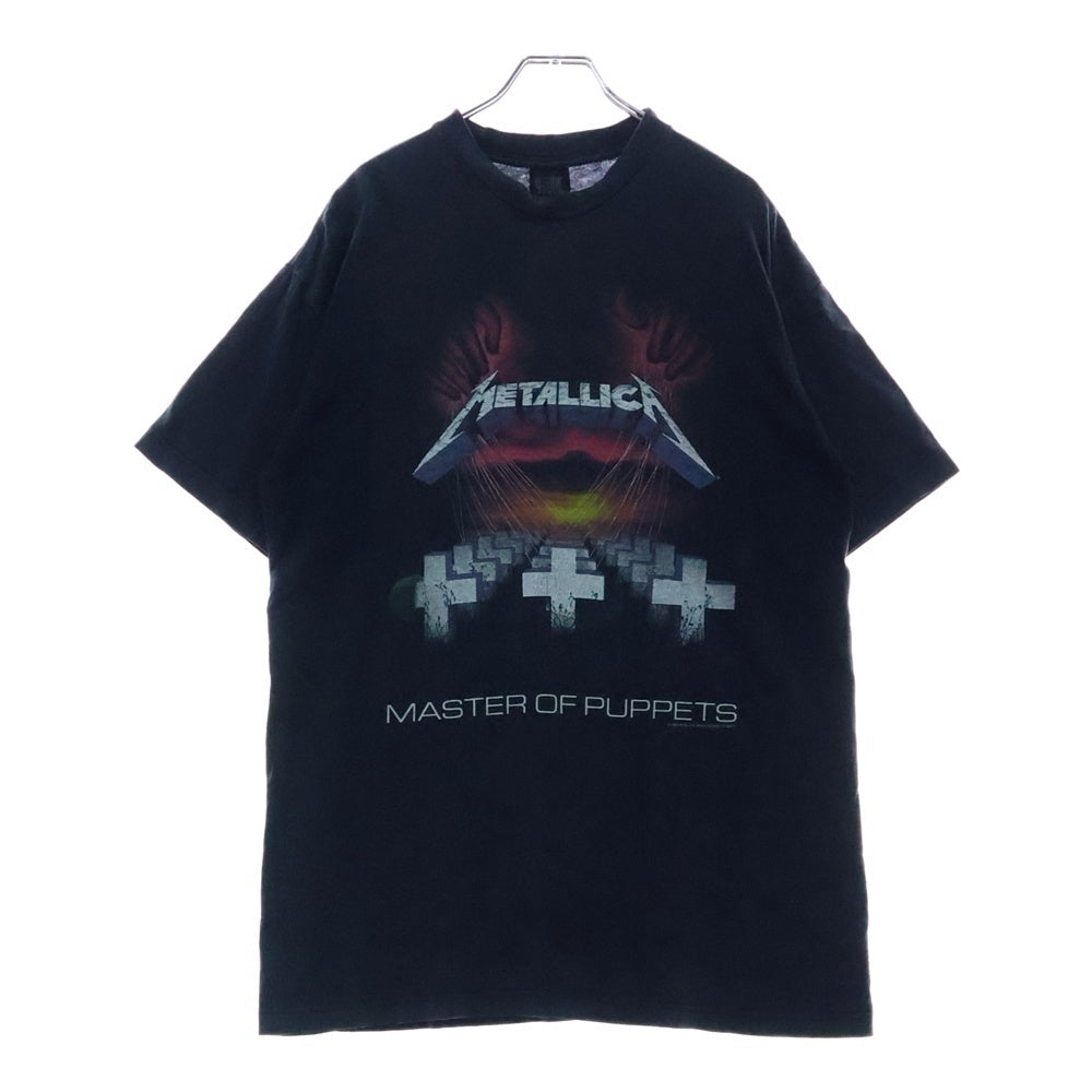VINTAGE(ヴィンテージ) 90S VINTAGE METALLICA MASTER OF PUPPETS TEE ヴィンテージ メタリカ マスターオブパペッツ 両面プリントTシャツ 半袖クルーネックカットソー ブラック