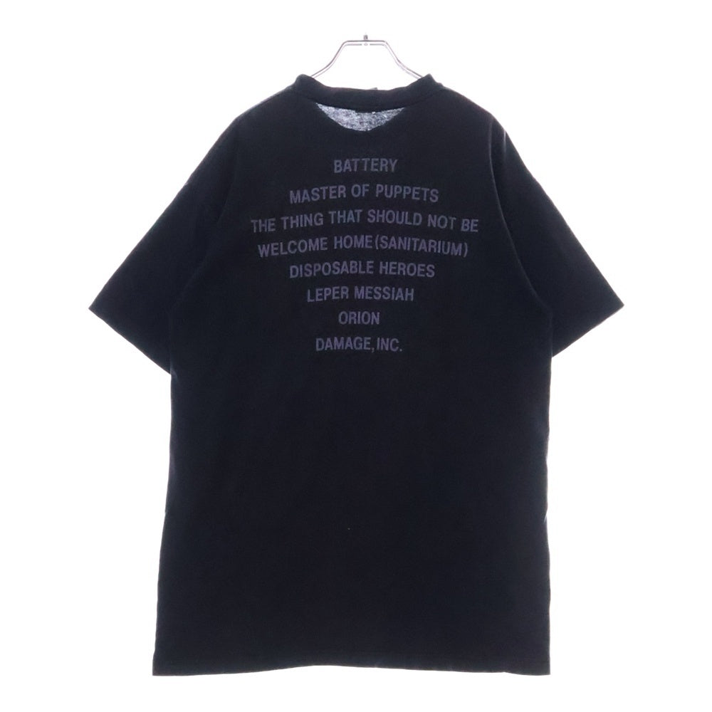 VINTAGE(ヴィンテージ) 90S VINTAGE METALLICA MASTER OF PUPPETS TEE ヴィンテージ メタリカ マスターオブパペッツ 両面プリントTシャツ 半袖クルーネックカットソー ブラック