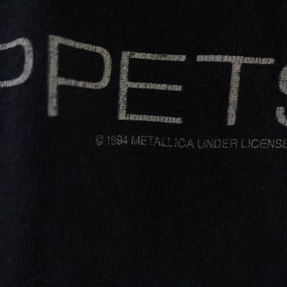 VINTAGE(ヴィンテージ) 90S VINTAGE METALLICA MASTER OF PUPPETS TEE ヴィンテージ メタリカ マスターオブパペッツ 両面プリントTシャツ 半袖クルーネックカットソー ブラック