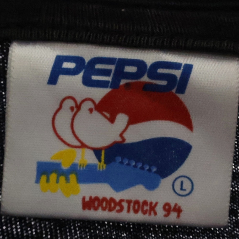 VINTAGE(ヴィンテージ) 90S VINTAGE WOODSTOCK 94 FESTIVAL TEE ヴィンテージ ウッドストック 1994フェスティバル ペプシタグ 両面プリントTシャツ 半袖クルーネック ブラック