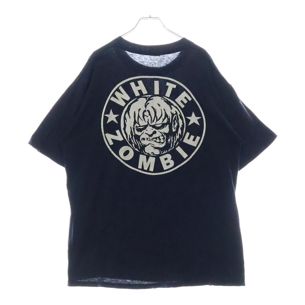 VINTAGE(ヴィンテージ) 90S VINTAGE WHITE ZOMBIE BAND TEE ヴィンテージ ホワイトゾンビ GEMタグ 両面プリントTシャツ 半袖クルーネックカットソー ブラック