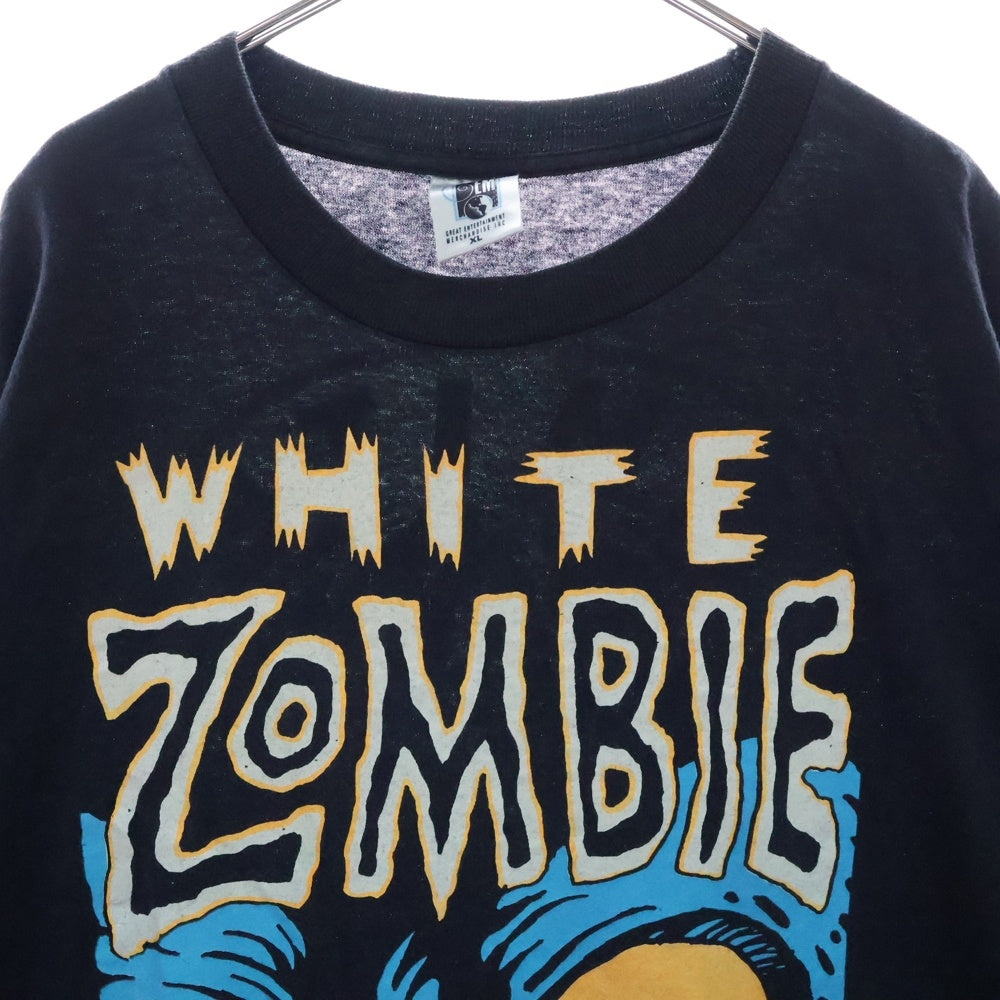 VINTAGE(ヴィンテージ) 90S VINTAGE WHITE ZOMBIE BAND TEE ヴィンテージ ホワイトゾンビ GEMタグ 両面プリントTシャツ 半袖クルーネックカットソー ブラック