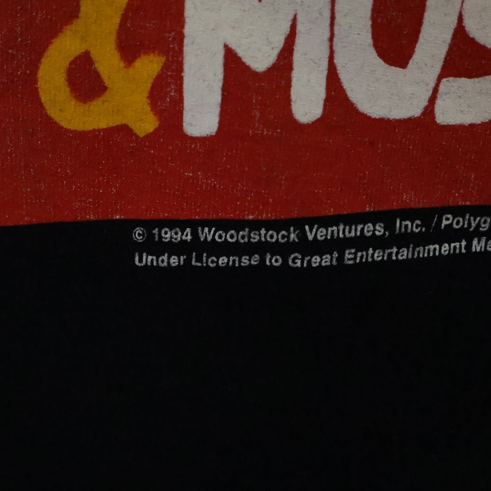 VINTAGE(ヴィンテージ) 90S VINTAGE WOOD STOCK 2MORE DAYS OF PEACE & MUSIC ウッド ストック 2モアー デイズ オブ ピース アンド ミュージック 両面プリント 半袖Tシャツ