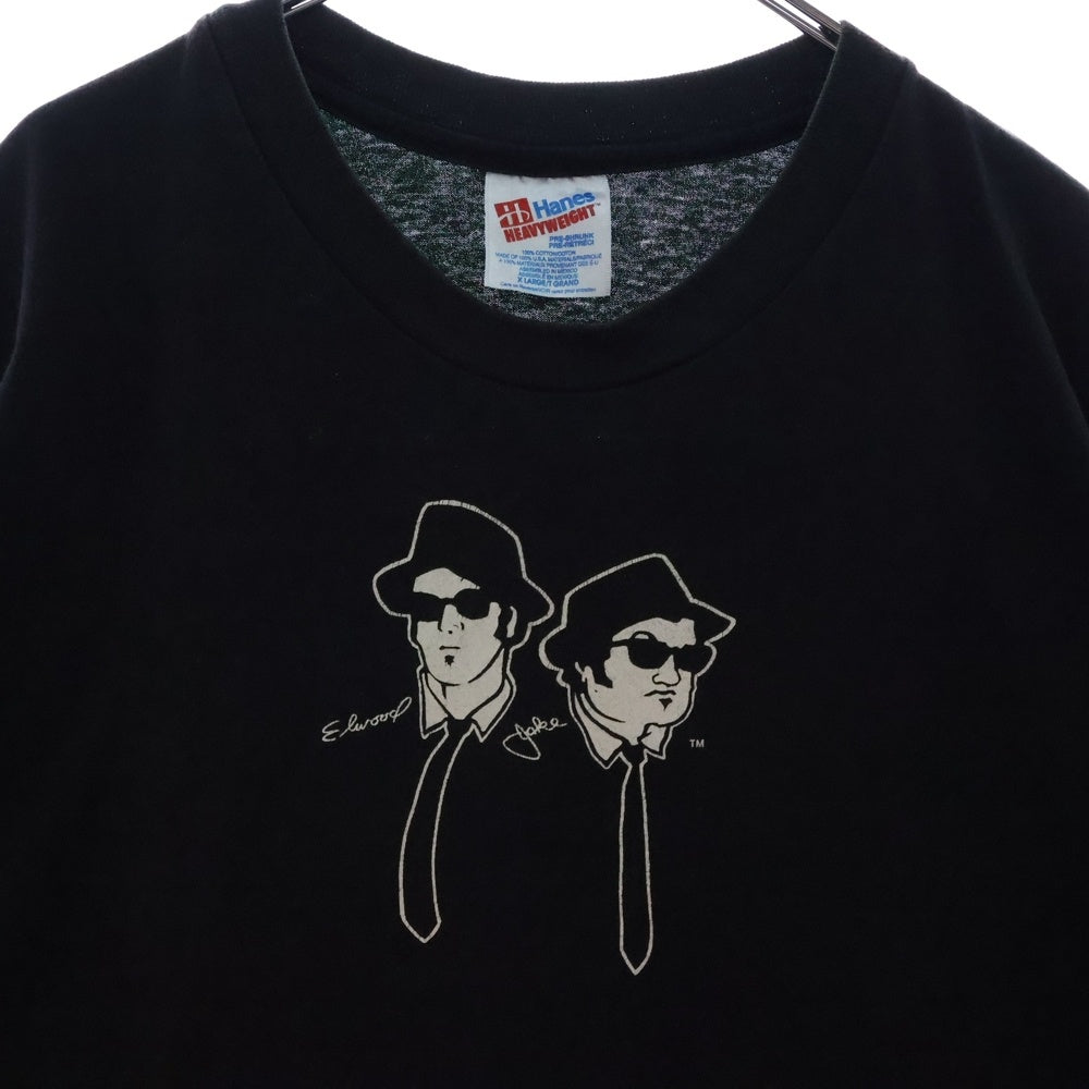 VINTAGE(ヴィンテージ) 90S VINTAGE BLUES BROTHERS TEE ヴィンテージ ブルースブラザーズ HANESタグ 両面プリントTシャツ 半袖クルーネックカットソー ブラック