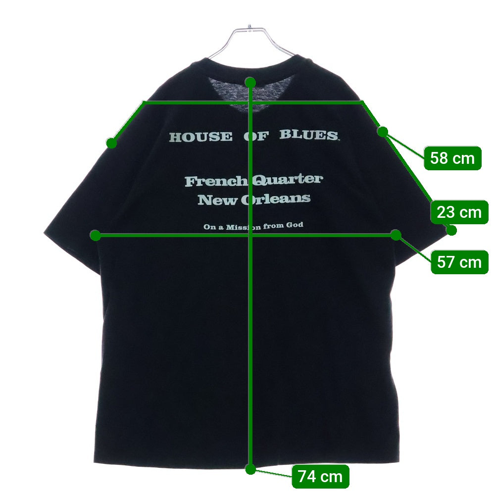 VINTAGE(ヴィンテージ) 90S VINTAGE BLUES BROTHERS TEE ヴィンテージ ブルースブラザーズ HANESタグ 両面プリントTシャツ 半袖クルーネックカットソー ブラック