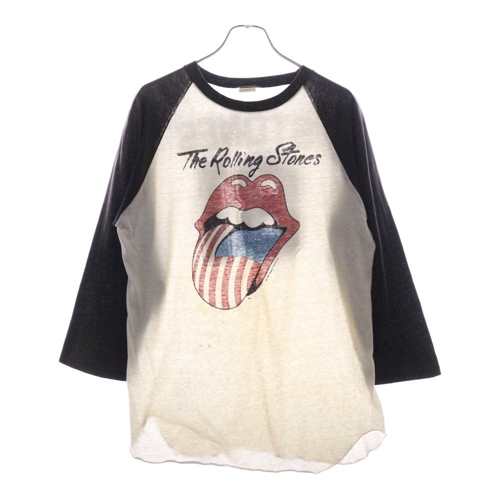 VINTAGE(ヴィンテージ) 80S VINTAGE ROLLING STONES 1991 TOUR RAGLAN SLEEVE TEE ローリングストーンズ1981ツアー 両面プリント 7分袖ラグランTシャツ クルーネックカットソー