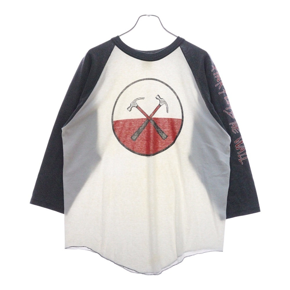 VINTAGE(ヴィンテージ) 90S VINTAGE PINK FLOYD HAMMER RAGLAN TEE ヴィンテージ ピンクフロイド フロントハンマープリント 7分袖ラグランTシャツ クルーネックカットソー