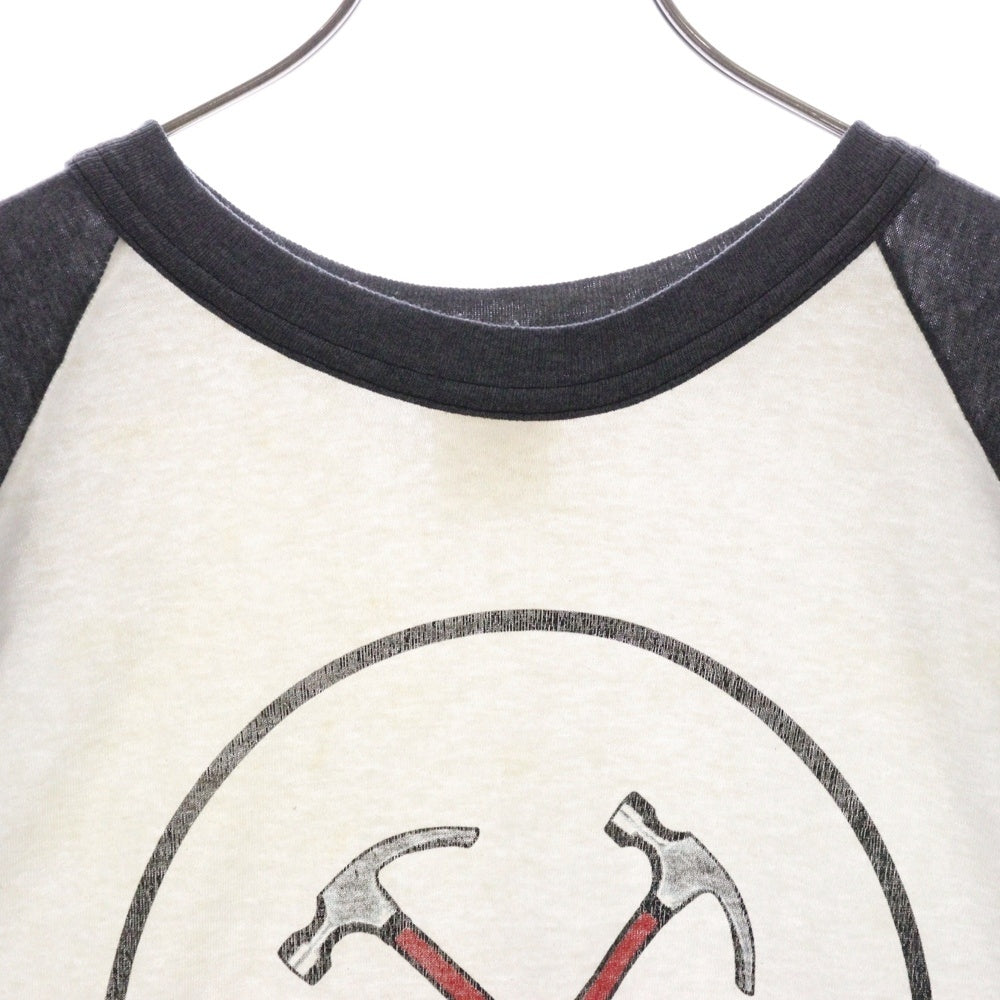 VINTAGE(ヴィンテージ) 90S VINTAGE PINK FLOYD HAMMER RAGLAN TEE ヴィンテージ ピンクフロイド フロントハンマープリント 7分袖ラグランTシャツ クルーネックカットソー