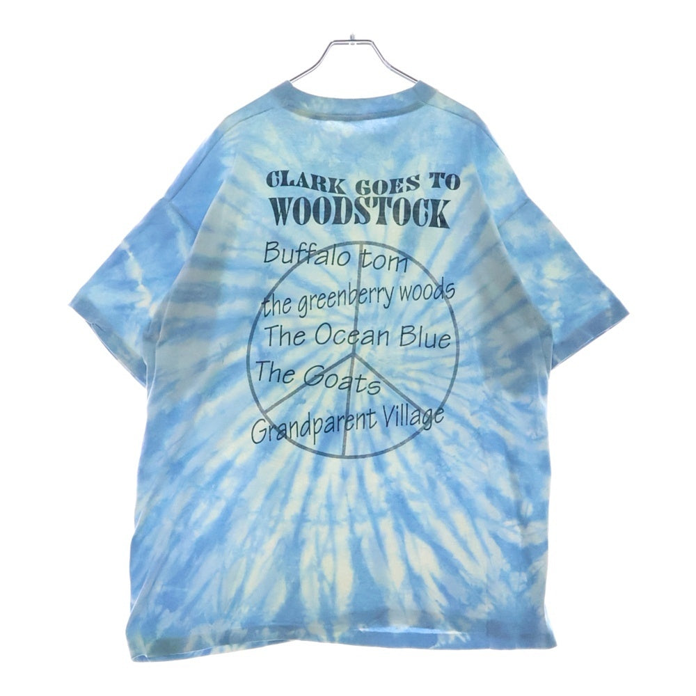 VINTAGE(ヴィンテージ) 90S VINTAGE WOODSTOCK SPREE DAY 69 TYEDYE TEE ヴィンテージ ウッドストック スプリーデイ69 タイダイTシャツ 半袖クルーネックカットソー ブルー