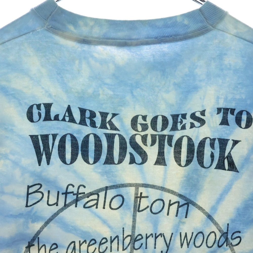 VINTAGE(ヴィンテージ) 90S VINTAGE WOODSTOCK SPREE DAY 69 TYEDYE TEE ヴィンテージ ウッドストック スプリーデイ69 タイダイTシャツ 半袖クルーネックカットソー ブルー