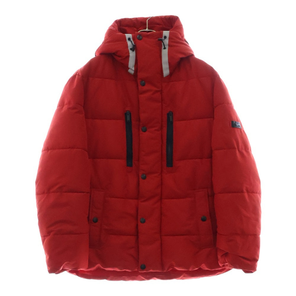 MICHAEL KORS(マイケルコース) CHOISY PUFFER JACKET ショワジー フーデッドロゴ 中綿ジャケット レッド MC60561
