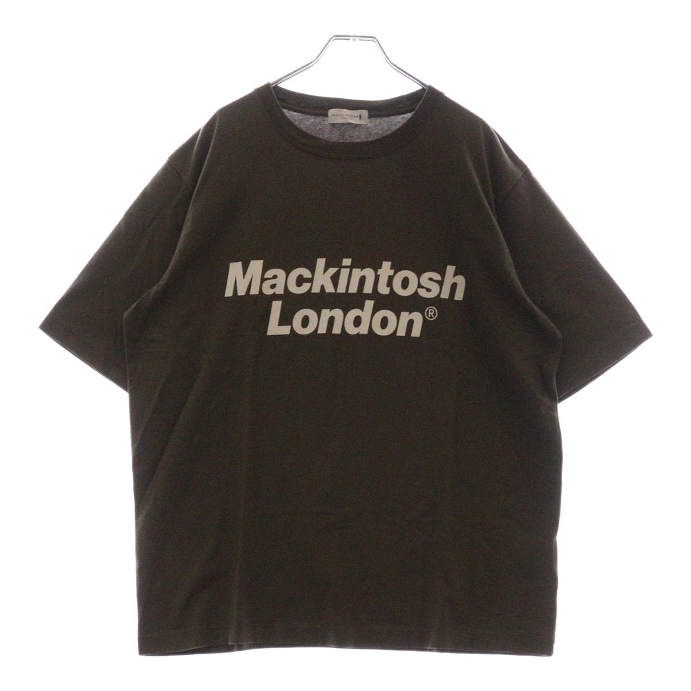 MACKINTOSH(マッキントッシュ) フロントロゴプリント クルーネック 半袖Tシャツ カットソー ブラウン G1P71-710-54