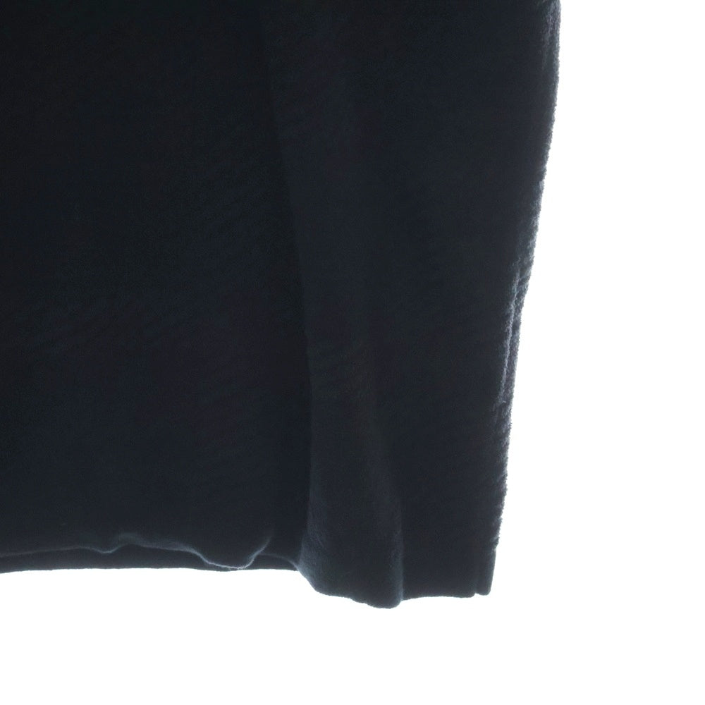 BLACK LABEL CRESTBRIDGE(ブラックレーベルクレストブリッジ) ビッグブロックチェック柄 クルーネック ポリコットン 半袖ニット セーター ブラック 51N11-501-09