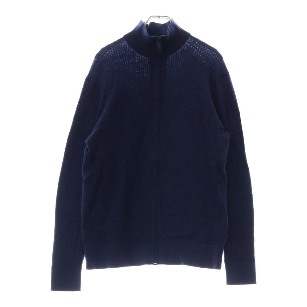 MACKINTOSH(マッキントッシュ) ワッフル フルジップアップ ウールニット セーター ネイビー G1N30-801-27
