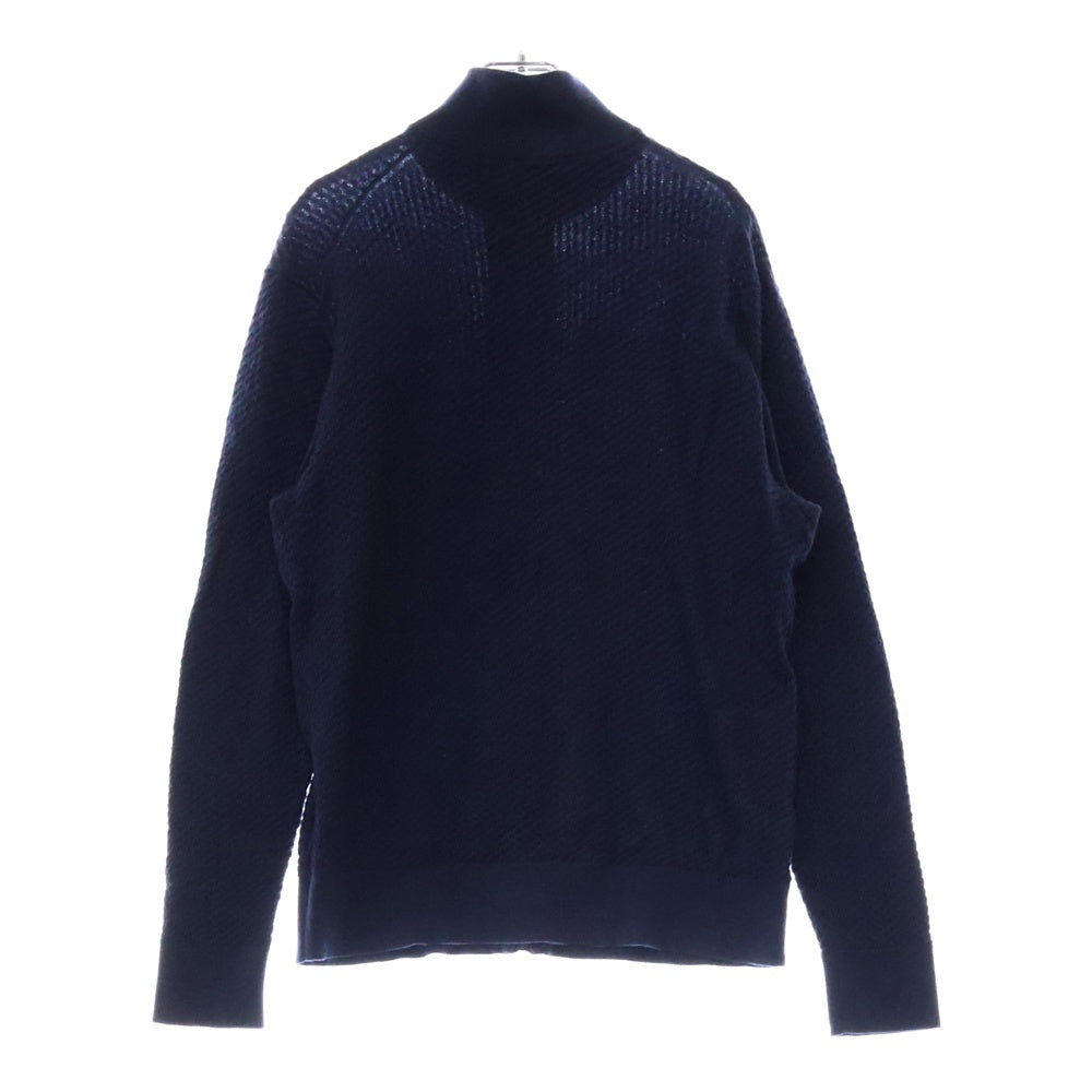 MACKINTOSH(マッキントッシュ) ワッフル フルジップアップ ウールニット セーター ネイビー G1N30-801-27