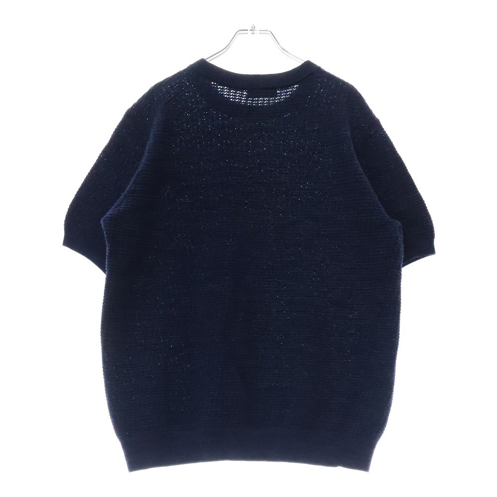 MACKINTOSH(マッキントッシュ) 交編 クルーネック コットン サマーニット 半袖Tシャツ カットソー ネイビー G1N50-103-27