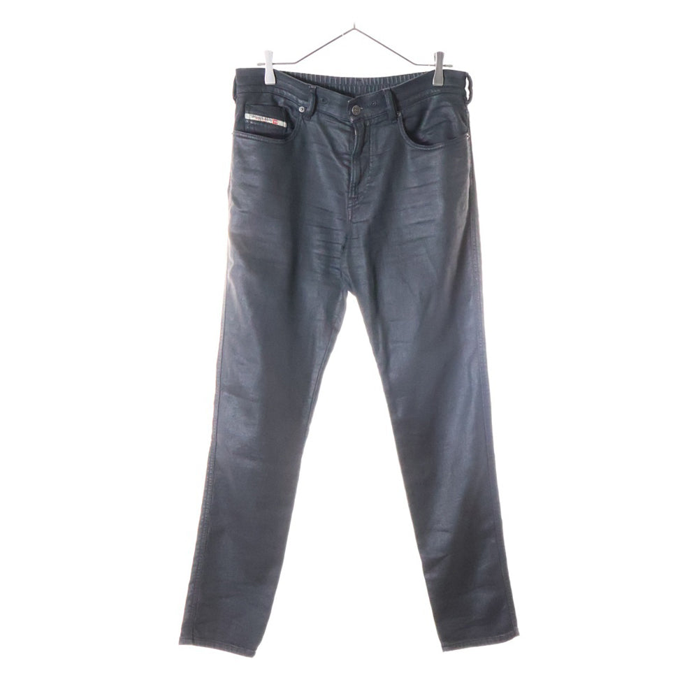 DIESEL(ディーゼル) SLIM 2060 D-STRUKT JOGGJEANS ウエストリブ切り替え スリムフィット スキニージーンズ デニムパンツ ブラック A15377