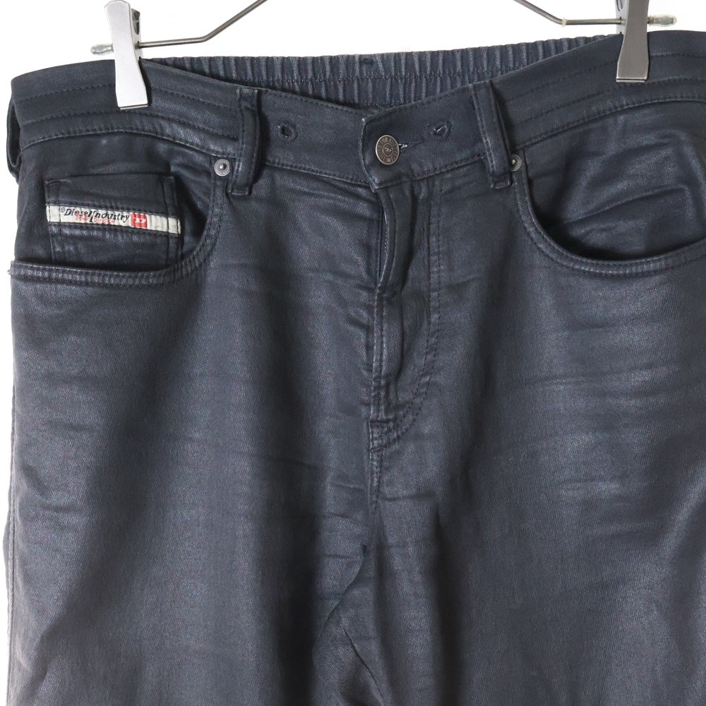 DIESEL(ディーゼル) SLIM 2060 D-STRUKT JOGGJEANS ウエストリブ切り替え スリムフィット スキニージーンズ デニムパンツ ブラック A15377