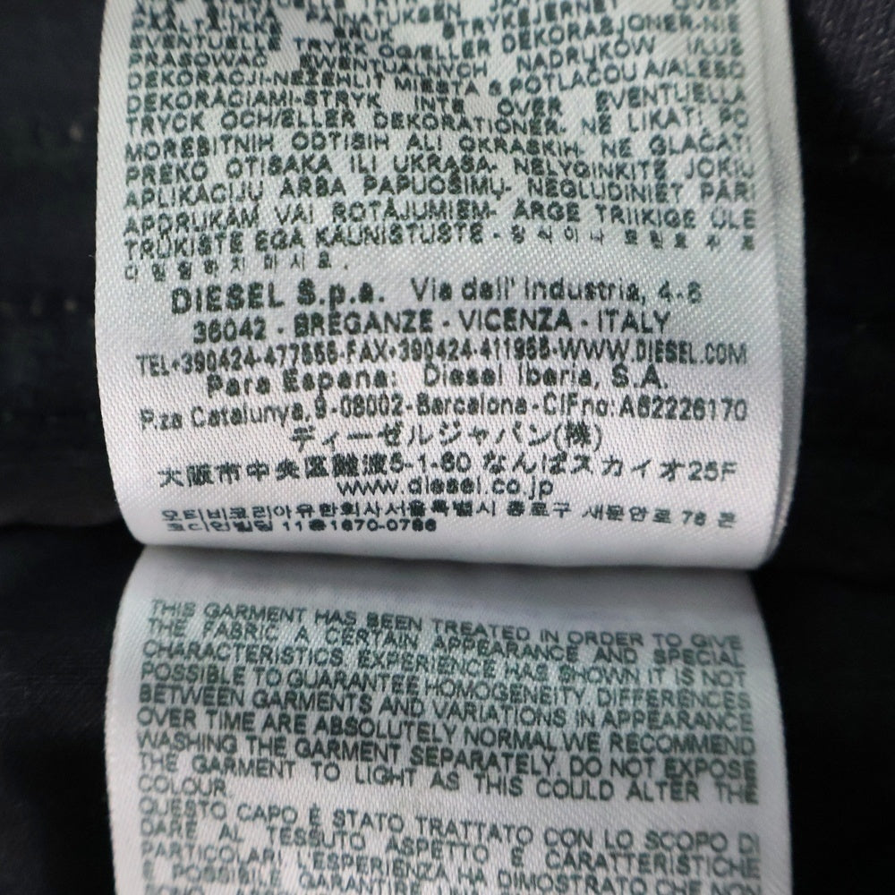 DIESEL(ディーゼル) SLIM 2060 D-STRUKT JOGGJEANS ウエストリブ切り替え スリムフィット スキニージーンズ デニムパンツ ブラック A15377