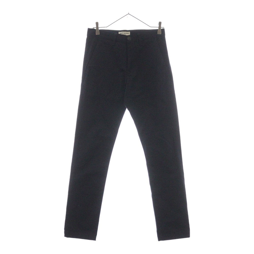 SAINT LAURENT PARIS(サンローランパリ) ボタンフライ ストレッチ スリムフィット スキニーチノパンツ ネイビー 582300 Y812K