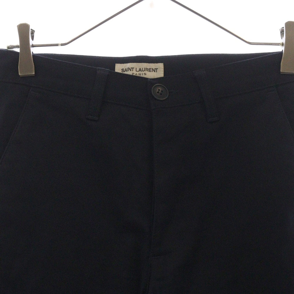 SAINT LAURENT PARIS(サンローランパリ) ボタンフライ ストレッチ スリムフィット スキニーチノパンツ ネイビー 582300 Y812K