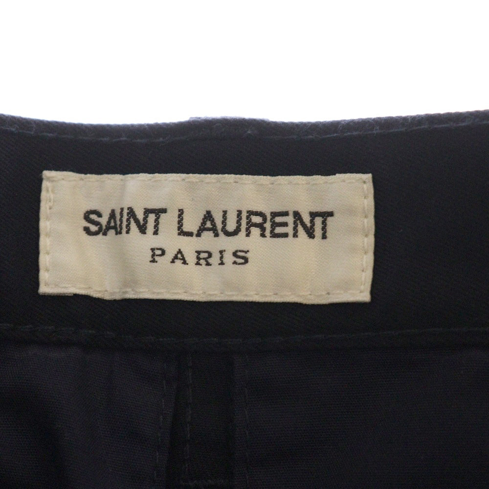 SAINT LAURENT PARIS(サンローランパリ) ボタンフライ ストレッチ スリムフィット スキニーチノパンツ ネイビー 582300 Y812K