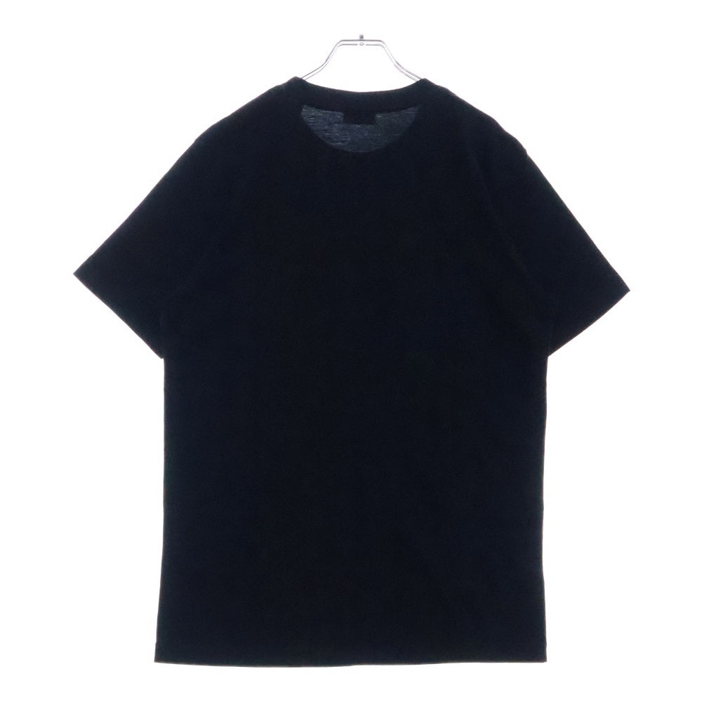 DIESEL(ディーゼル) BOX LOGO ボックス ロゴ 反射テープデザイン フロントプリント クルーネック 半袖Tシャツ カットソー ブラック