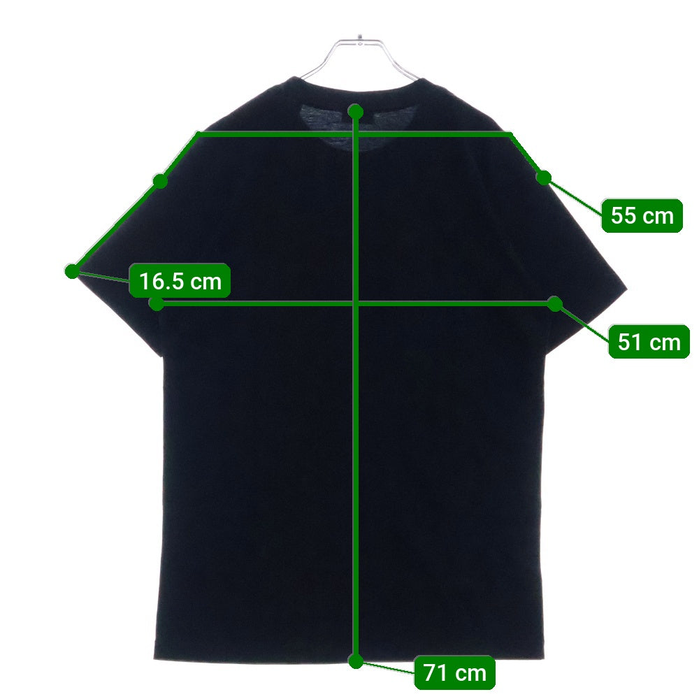 DIESEL(ディーゼル) BOX LOGO ボックス ロゴ 反射テープデザイン フロントプリント クルーネック 半袖Tシャツ カットソー ブラック
