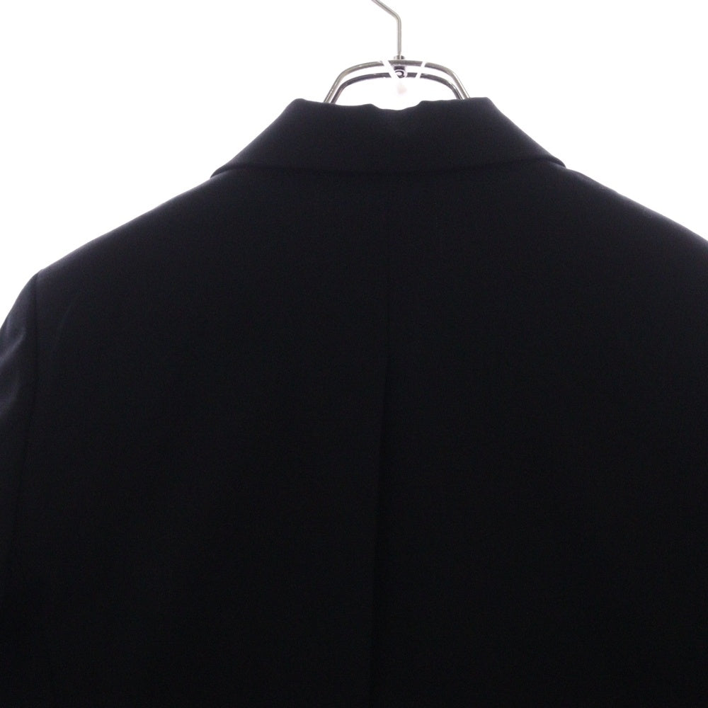 NOIR KEI NINOMIYA(ノワール ケイニノミヤ) 25SS Buckle-Detail Jacket バックルディティール ウールオックスベルトジャケット ブラック レディース 3O-J005 AD2024