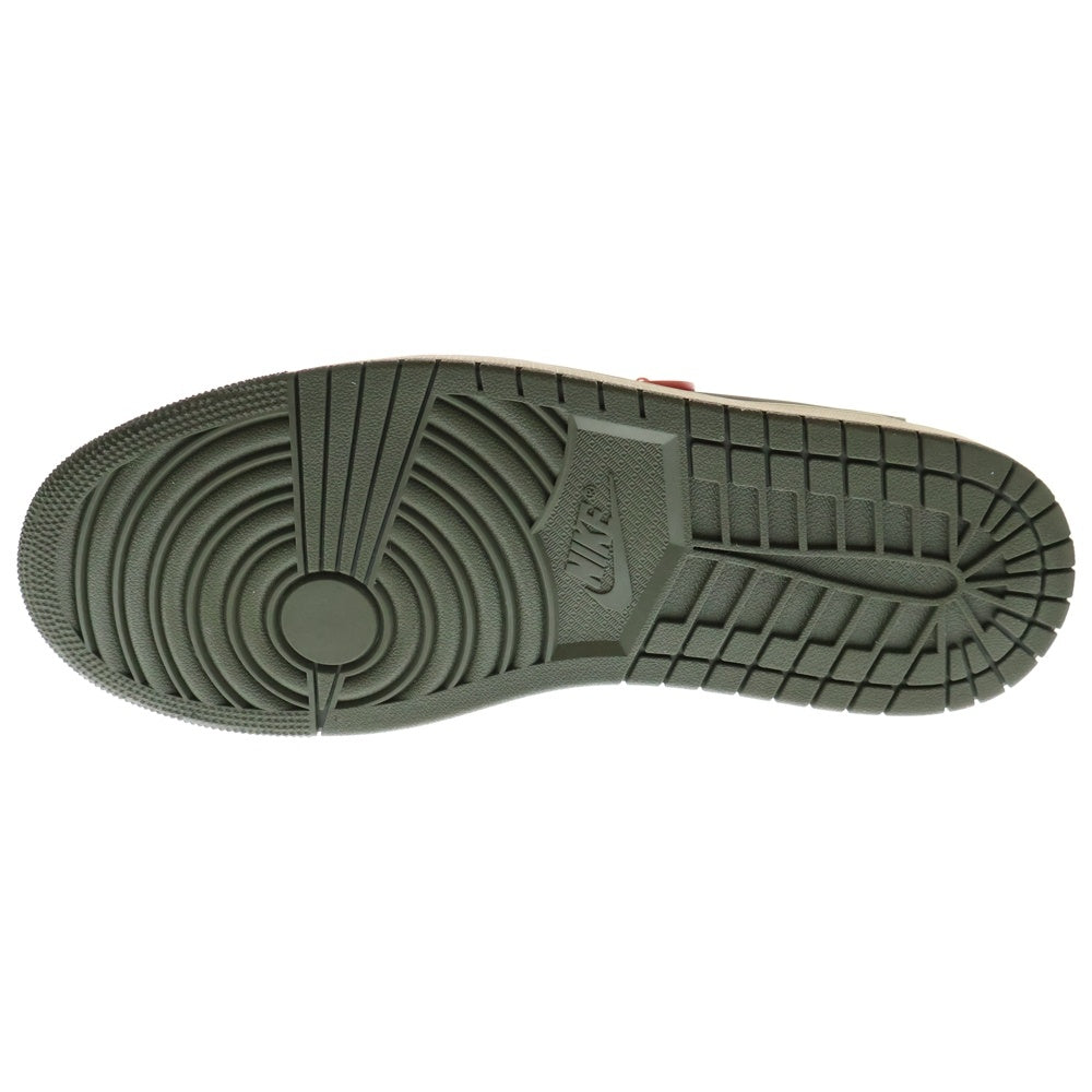 NIKE(ナイキ) ×TRAVIS SCOTT WOMEN'S AIR JORDAN 1 LOW OG OLIVE トラヴィススコット ウィメンズ エアジョーダン1 ローカットスニーカー US13/30cm DZ4137-106