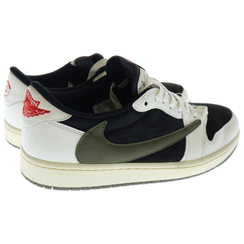 NIKE(ナイキ) ×TRAVIS SCOTT WOMEN'S AIR JORDAN 1 LOW OG OLIVE トラヴィススコット ウィメンズ エアジョーダン1 ローカットスニーカー US13/30cm DZ4137-106