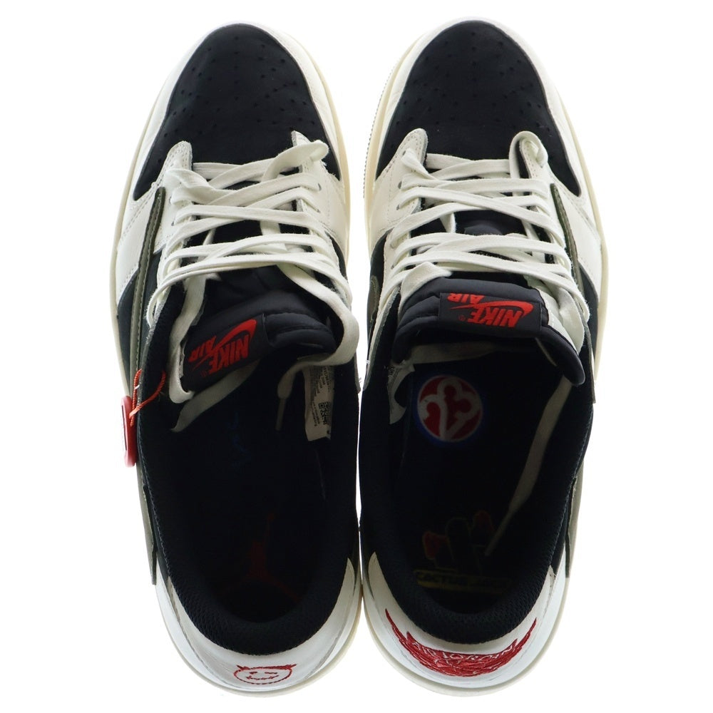 NIKE(ナイキ) ×TRAVIS SCOTT WOMEN'S AIR JORDAN 1 LOW OG OLIVE トラヴィススコット ウィメンズ エアジョーダン1 ローカットスニーカー US13/30cm DZ4137-106