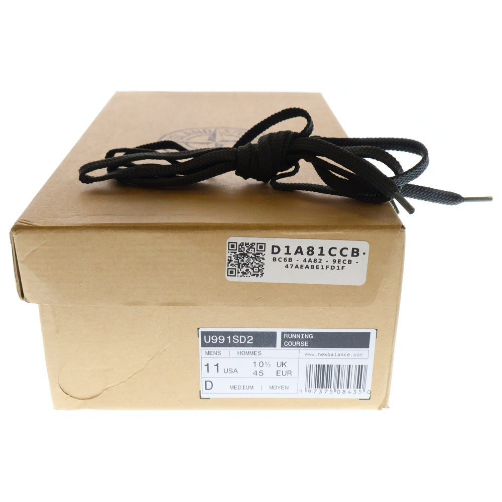 New Balance(ニューバランス) × STONE ISLAND U991SD2 991V2 BLACK ストーンアイランド 991V2 ローカットスニーカー ブラック US11/29cm