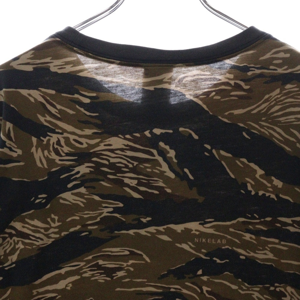NIKE(ナイキ) TIGER CAMO L/S TEE タイガーカモ柄Tシャツ 長袖クルーネックカットソー ブラウン/ブラック 916433-235