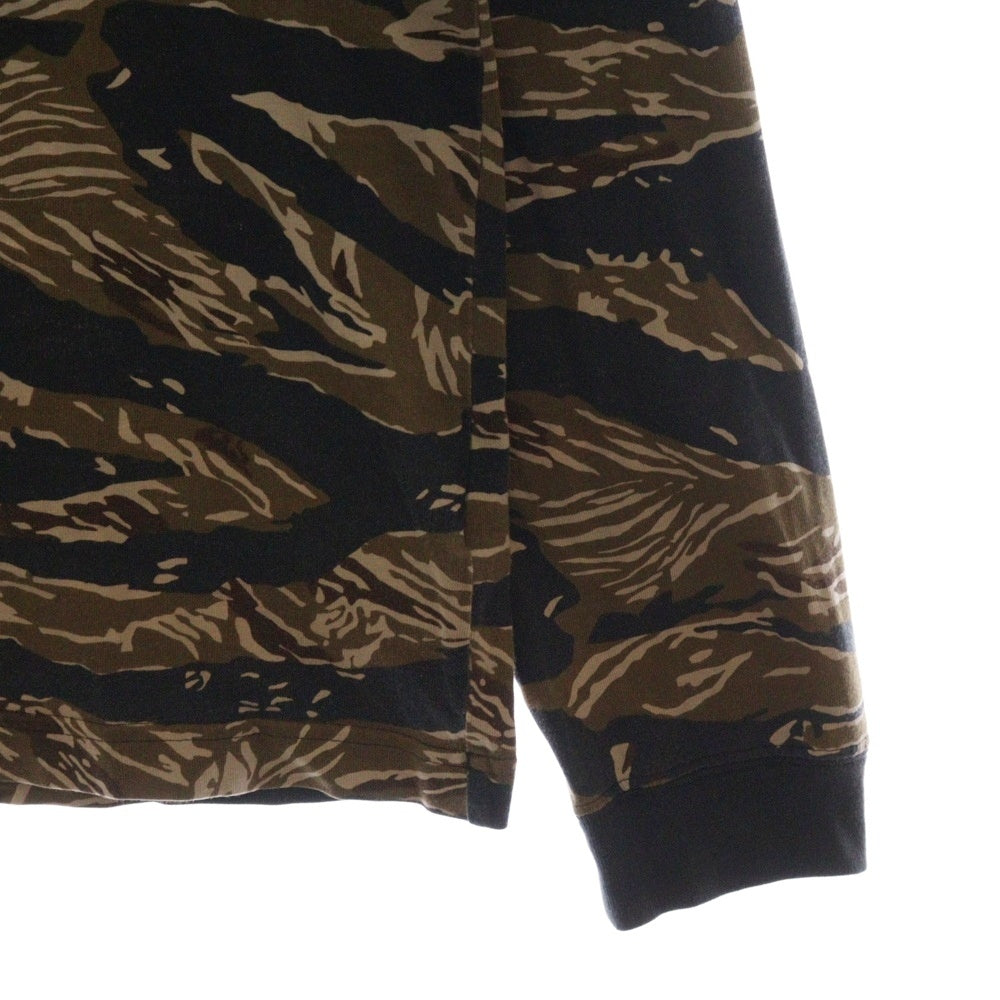 NIKE(ナイキ) TIGER CAMO L/S TEE タイガーカモ柄Tシャツ 長袖クルーネックカットソー ブラウン/ブラック 916433-235