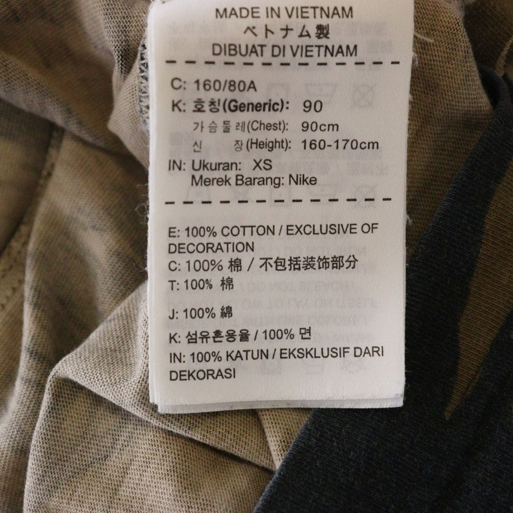 NIKE(ナイキ) TIGER CAMO L/S TEE タイガーカモ柄Tシャツ 長袖クルーネックカットソー ブラウン/ブラック 916433-235