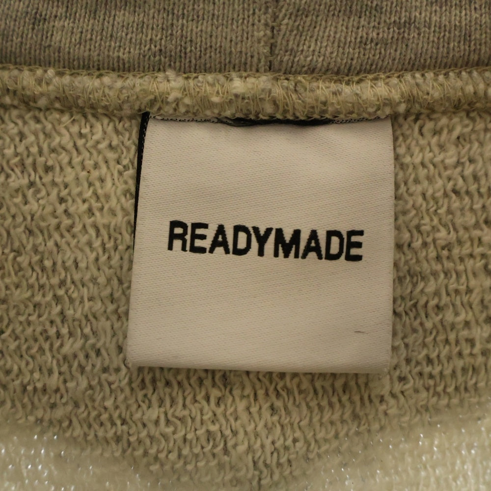 READY MADE(レディメイド) 21AW HOODIE R MUTT アールマット スウェット プルパーカー グレー RE-CO-GR-00-00-195