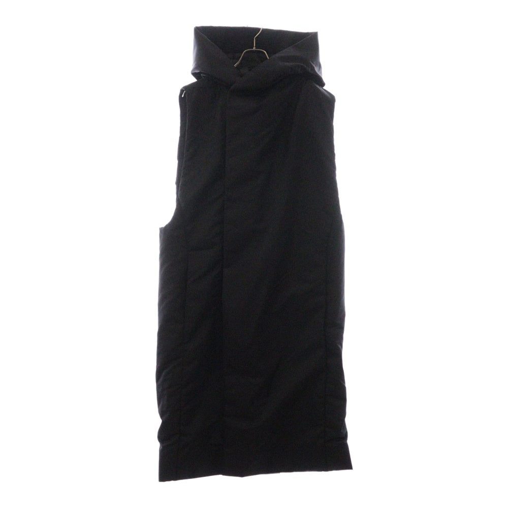 Rick Owens(リックオウエンス) 23AW HOODED LINER COAT フーデッド ライナー ナイロンコート ノースリーブ ブラック RR02C7921-BR
