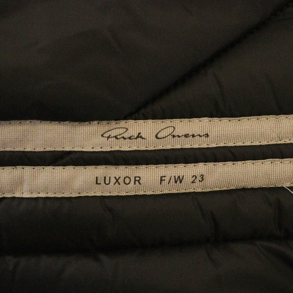 Rick Owens(リックオウエンス) 23AW HOODED LINER COAT フーデッド ライナー ナイロンコート ノースリーブ ブラック RR02C7921-BR