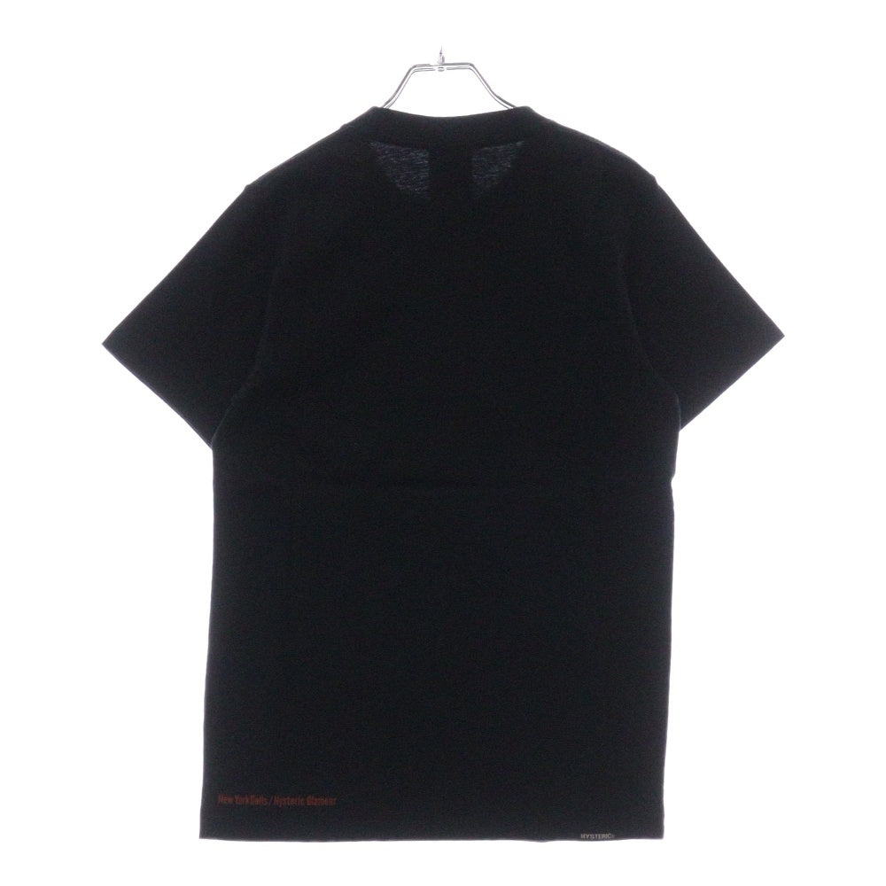 HYSTERIC GLAMOUR(ヒステリックグラマー) NewYork Dolls ニューヨークドールズ グラフィックプリント クルーネック半袖Tシャツ カットソー レディース ネイビー 2CT-8460