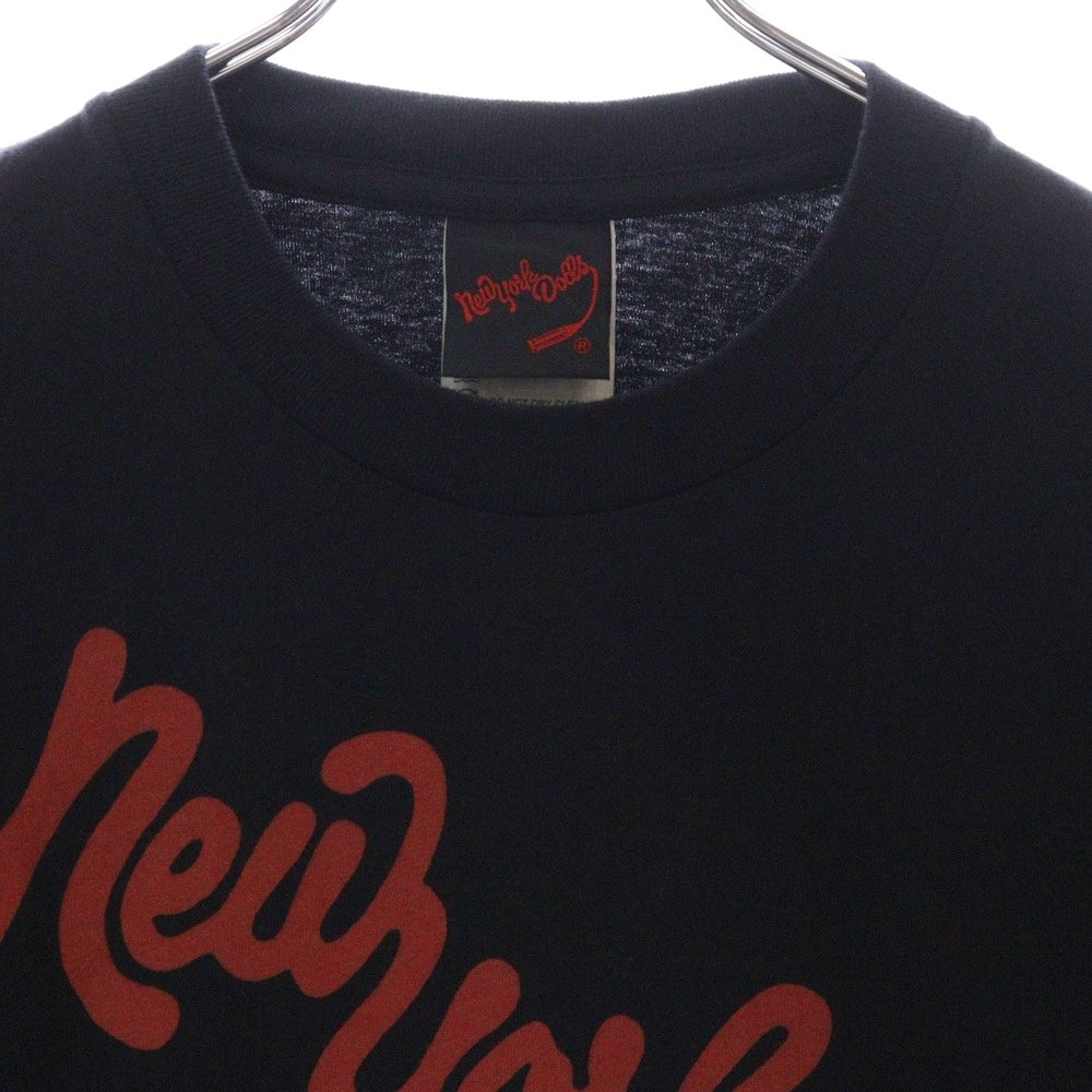 HYSTERIC GLAMOUR(ヒステリックグラマー) NewYork Dolls ニューヨークドールズ グラフィックプリント クルーネック半袖Tシャツ カットソー レディース ネイビー 2CT-8460