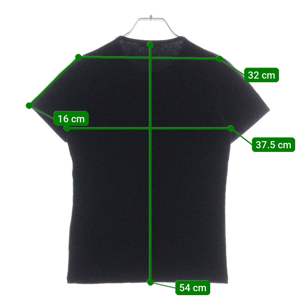 VIVIENNE TAM(ヴィヴィアンタム) ドラゴン ラバープリント クルーネック半袖Tシャツ カットソー レディース ブラック 016-160342