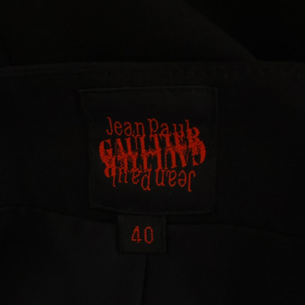 Jean Paul GAULTIER(ジャンポールゴルチエ) ウール フレア タイトスカート レディース ブラック