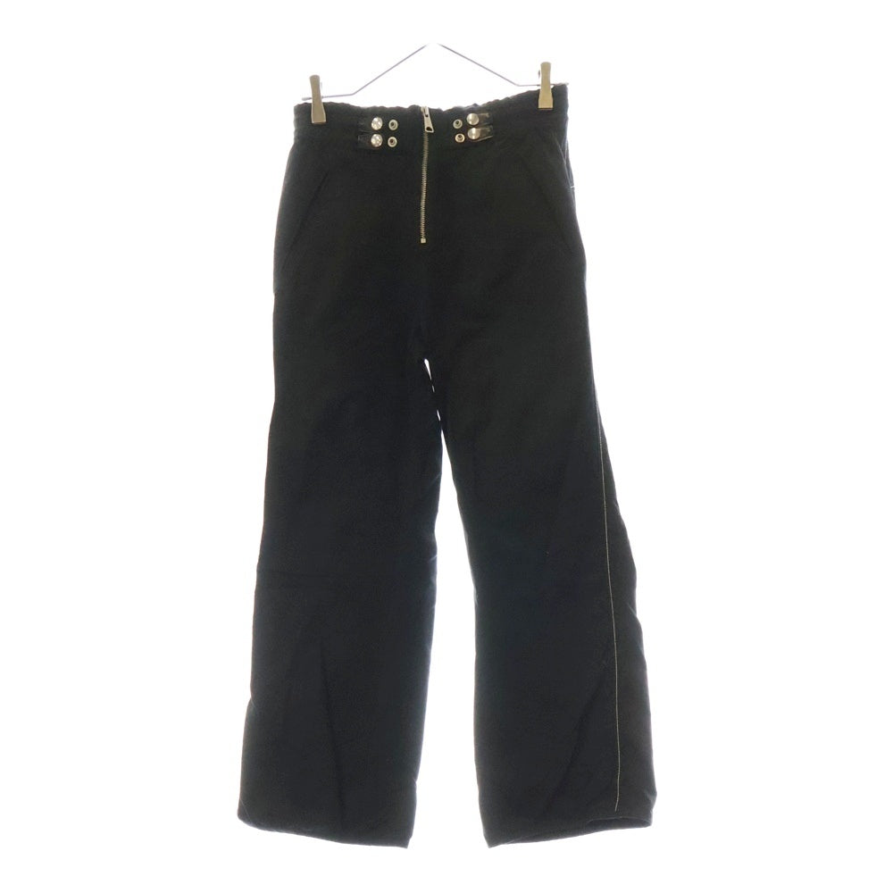 DIESEL(ディーゼル) 22AW P-SMILACE TROUSERS ステッチデザインコットン トラウザー パンツ レディース ブラック A06338