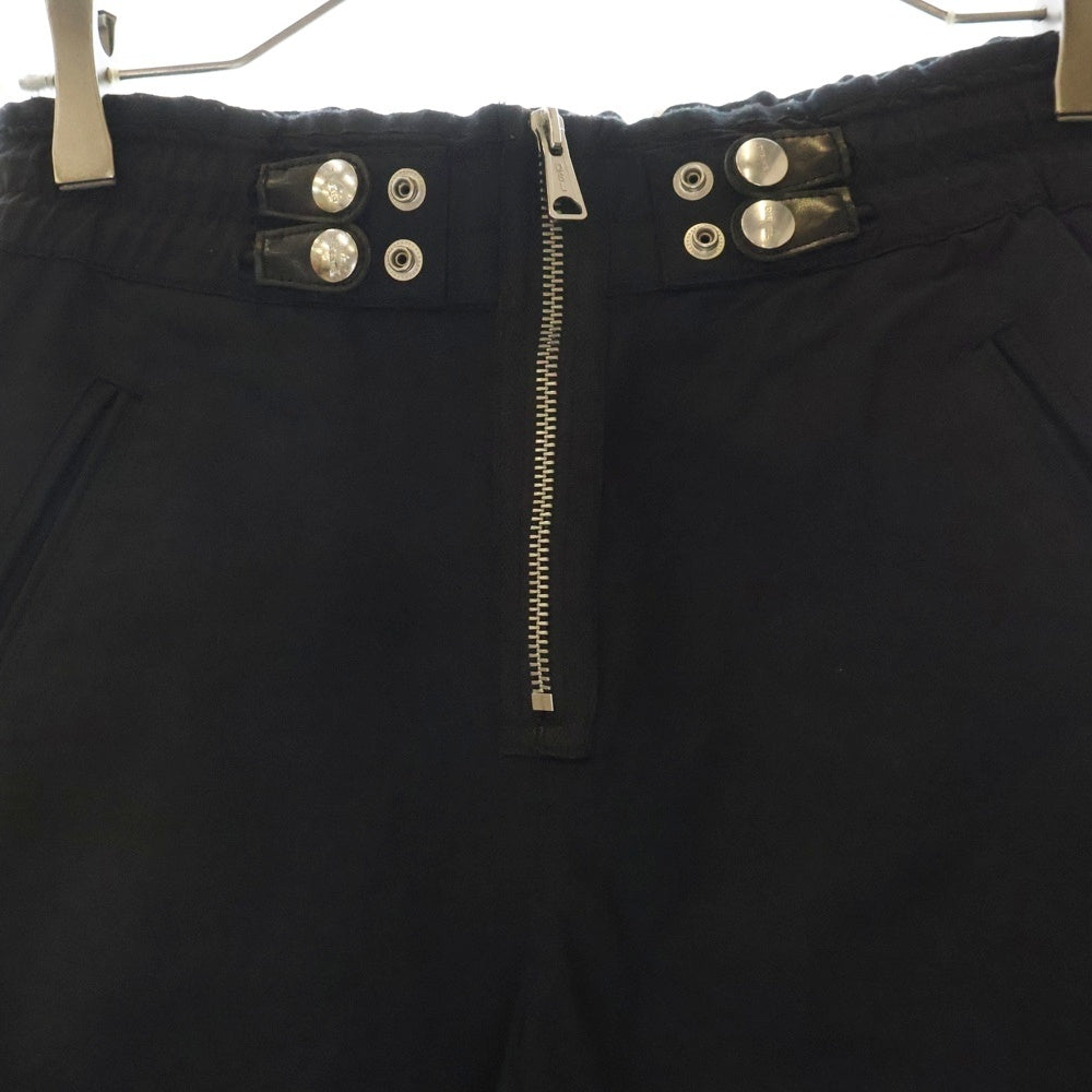 DIESEL(ディーゼル) 22AW P-SMILACE TROUSERS ステッチデザインコットン トラウザー パンツ レディース ブラック A06338