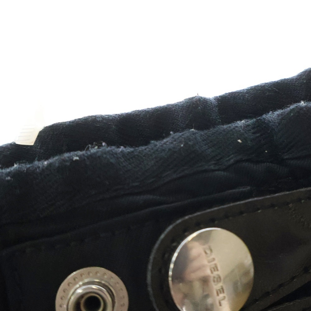 DIESEL(ディーゼル) 22AW P-SMILACE TROUSERS ステッチデザインコットン トラウザー パンツ レディース ブラック A06338