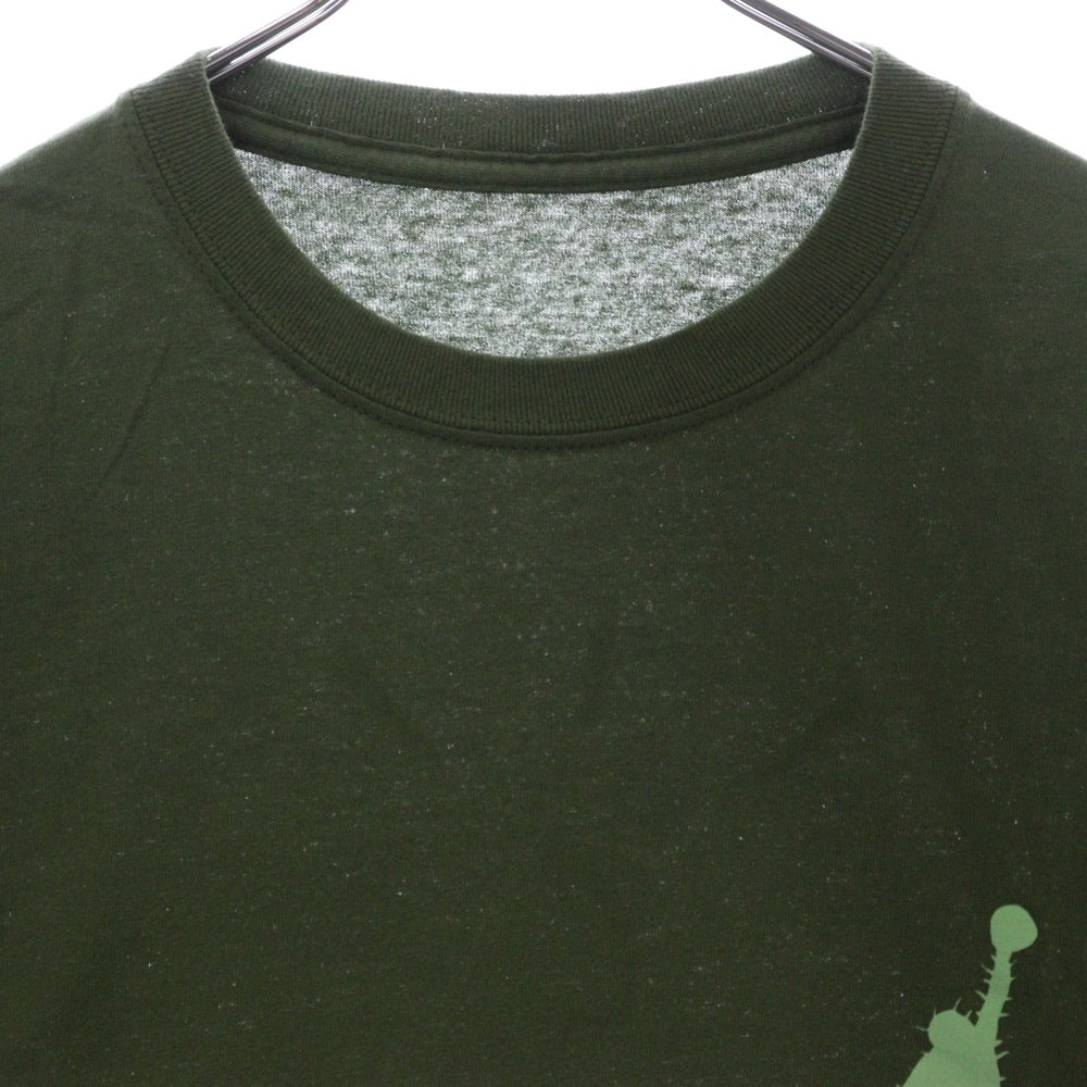 NIKE(ナイキ) ×TRAVIS SCOTT CACTUS JACK JORDAN HIGHEST T-SHIRT トラヴィススコット カクタスジャック ジョーダン ハイエストTシャツ 半袖クルーネックカットソー グリーン