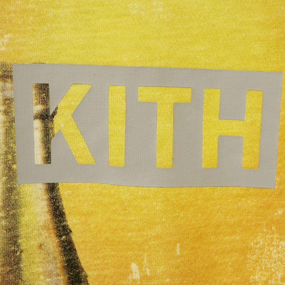 KITH(キス) 20SS ×COCA COLA SPOTLIGHT VINTAGE TEE コカ・コーラ フロントプリントTシャツ 半袖クルーネックカットソー ベージュ KH3883