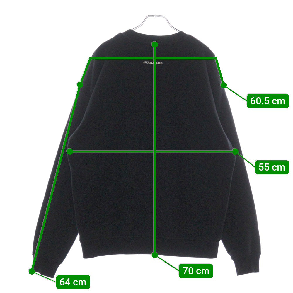 KITH(キス) ×STAR WARS VADER CREWNECK スターウォーズ クルーネックスウェットトレーナー ブラック KHM030211