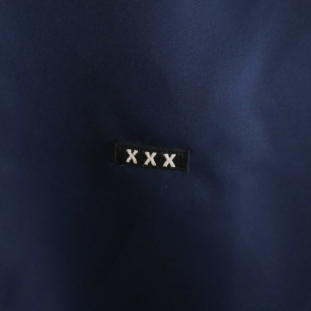 GOD SELECTION XXX(ゴッドセレクショントリプルエックス) ×FRAGMENT DESIGN COACH JACKET フラグメント バックロゴプリント コーチジャケット ネイビー GX-S23-FJK-01
